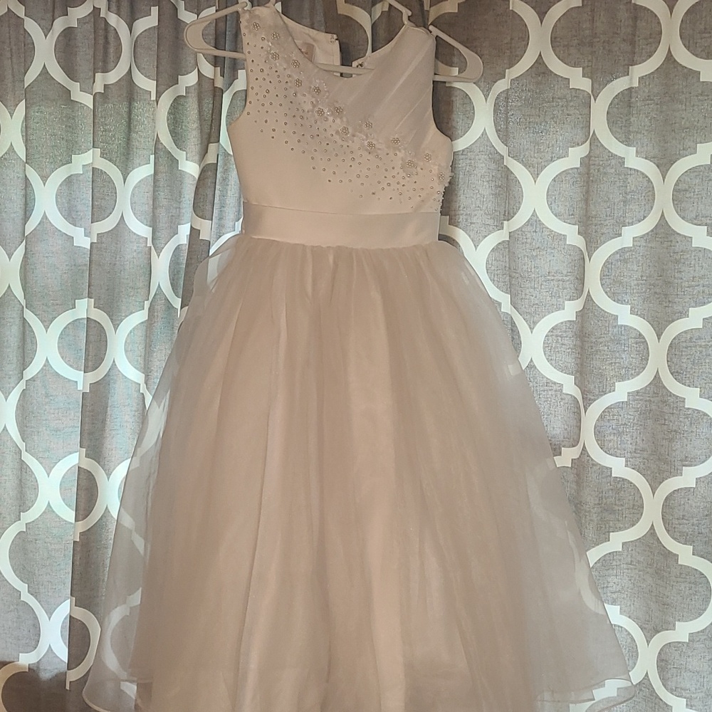 Lauren Marie White Youth Dress size 10
